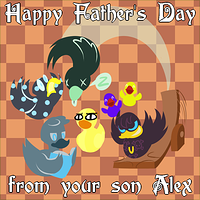 Father's Day Card 2012 - Quacked Panes